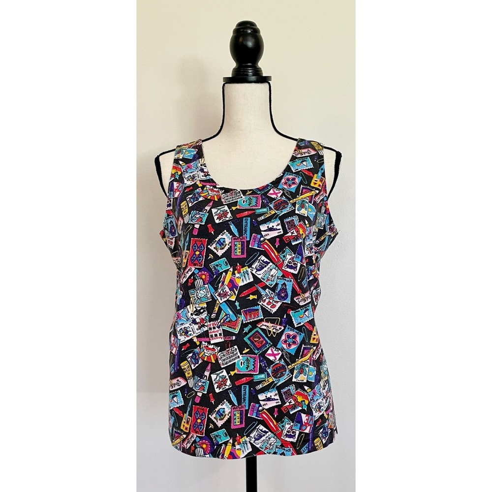 Vintage 90s Stationary Graphic Print Tanktop